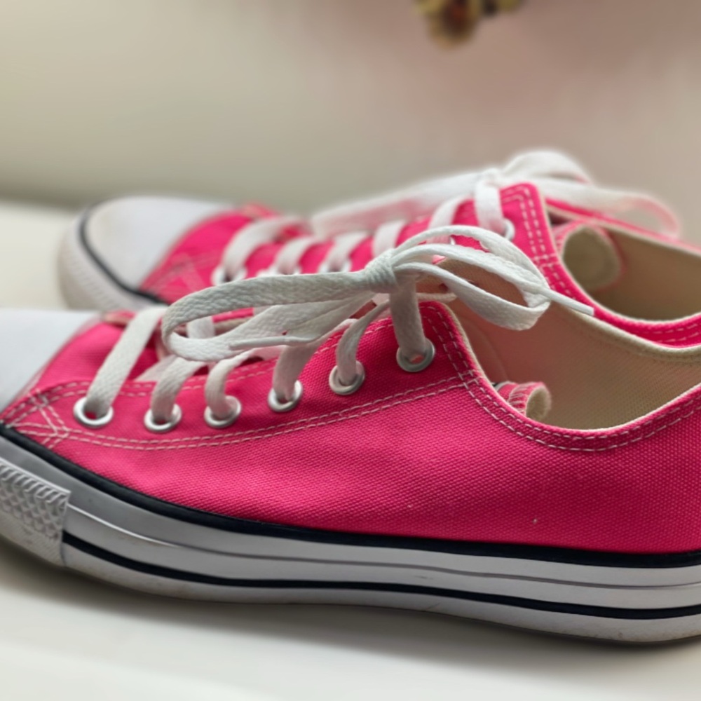 Converse Pink Low-Top Sneakers